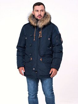 Зимняя куртка аляска пуховая мужская большая 2