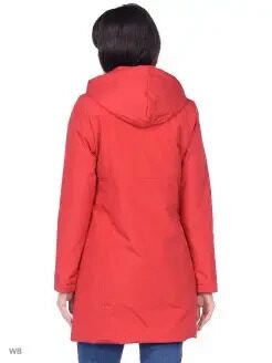 Пальто демисезонное женское красное большая 4