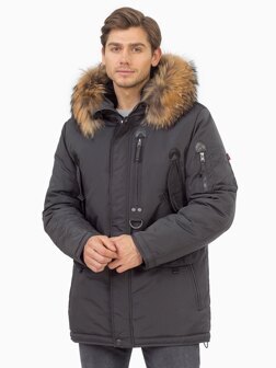 Зимняя куртка аляска с натуральным мехом большая 2
