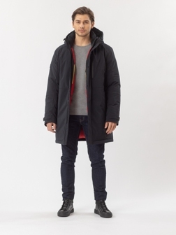 Куртка зимняя мужская длинная с капюшоном большая 4