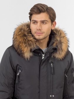 Зимняя куртка аляска с натуральным мехом большая 3