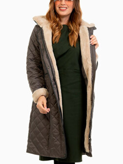 Женское пальто стеганое 701360 большая 2