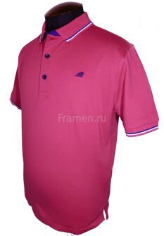 Футболка поло розовая мужская большая 2