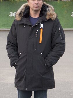 Куртка парка зимняя мужская с капюшоном